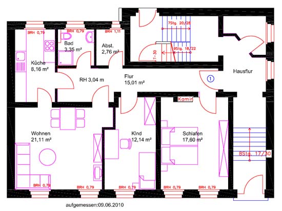 Grundriss Wohnung 11